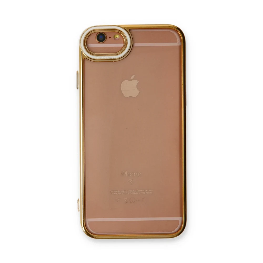 Apple iPhone 6 Kılıf Liva Lens Silikon - Beyaz