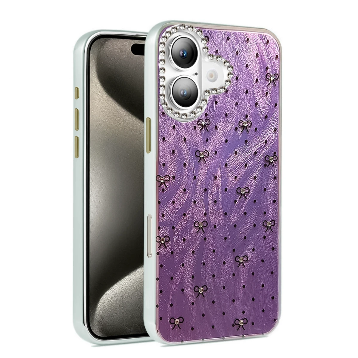 Apple iPhone 16 Plus Kılıf Blade Aynalı Desenli Kapak - Desen 2