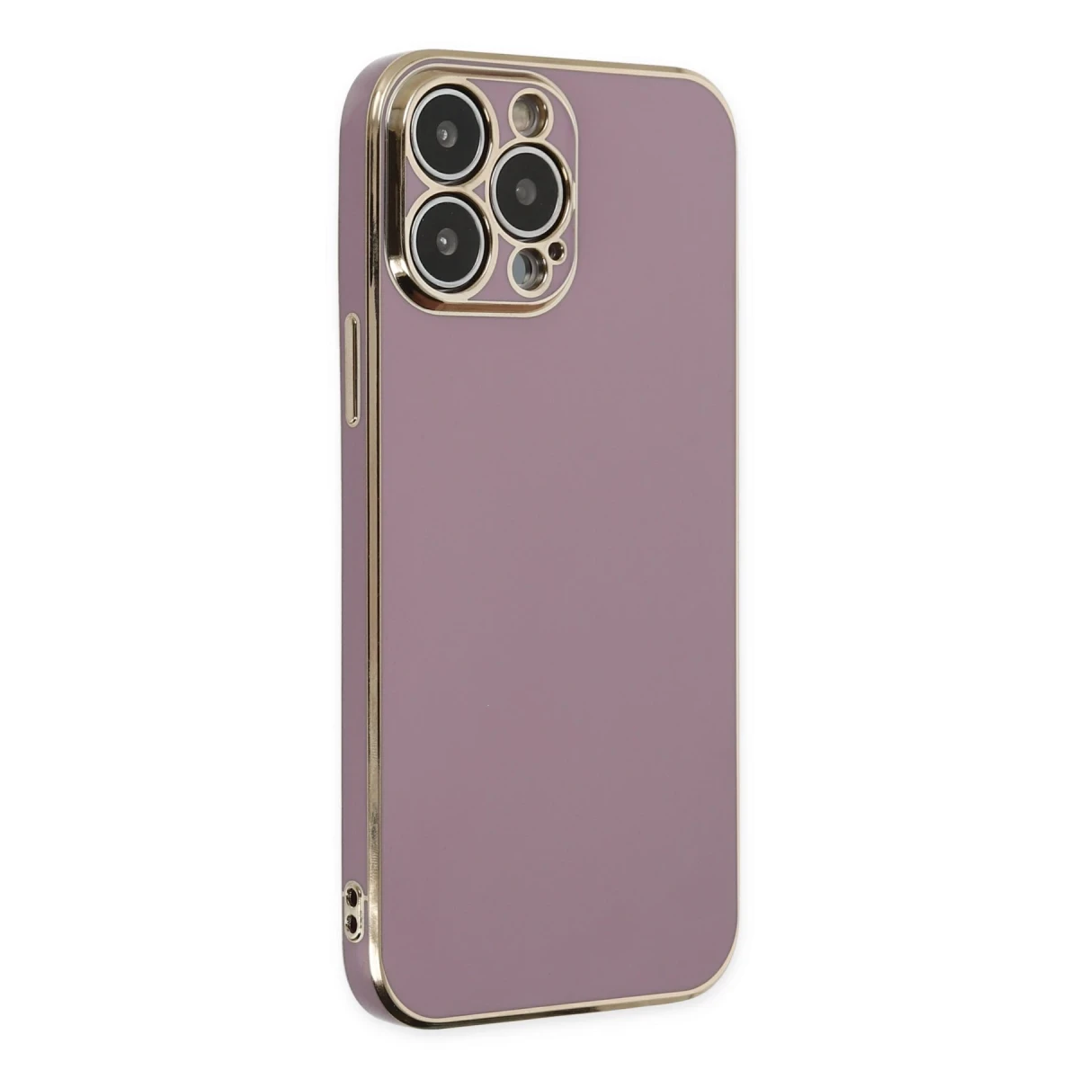 Apple iPhone 14 Pro Max Kılıf Volet Silikon - Mor