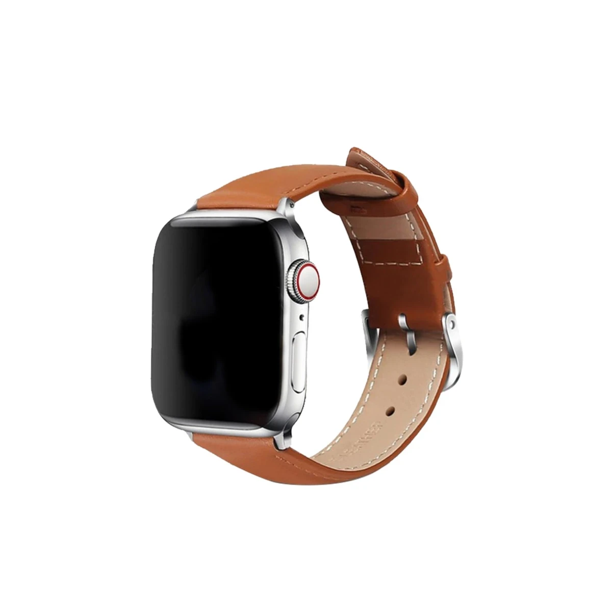 Apple Watch 42mm NL26 Deri Kordon - Taba