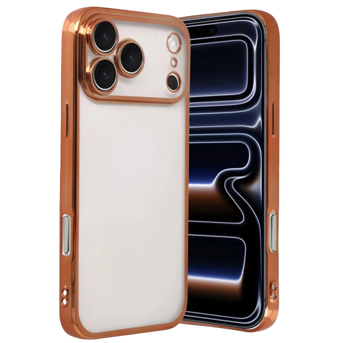 Apple iPhone 17 Pro Max Razer Lensli Silikon - Turuncu