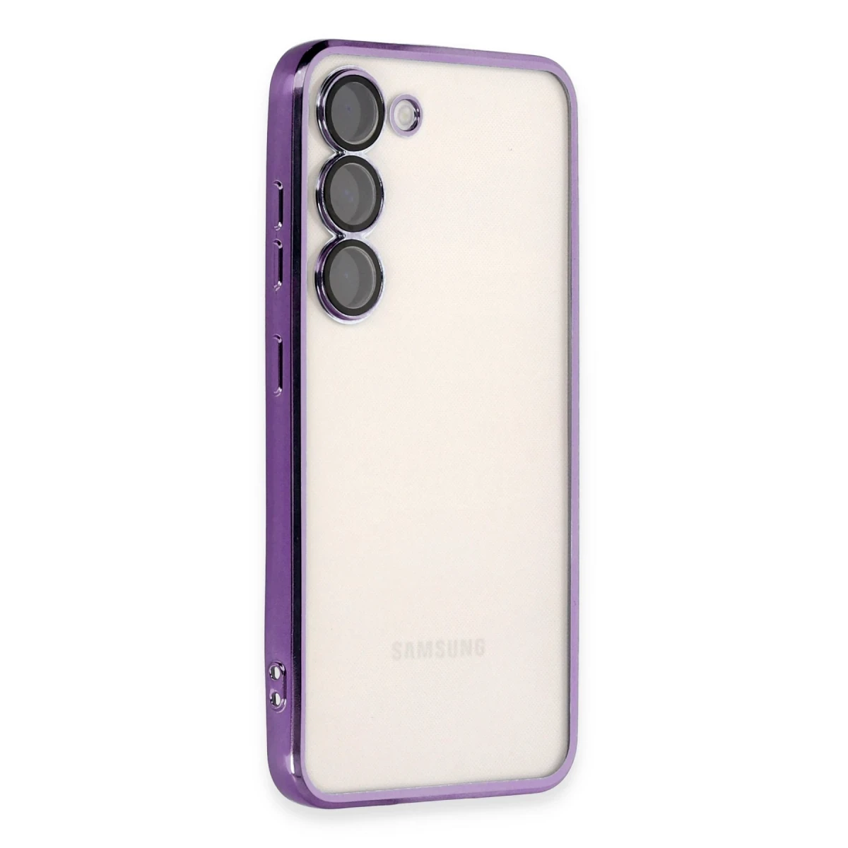 Samsung Galaxy S23 Plus Kılıf Razer Lensli Silikon - Mor