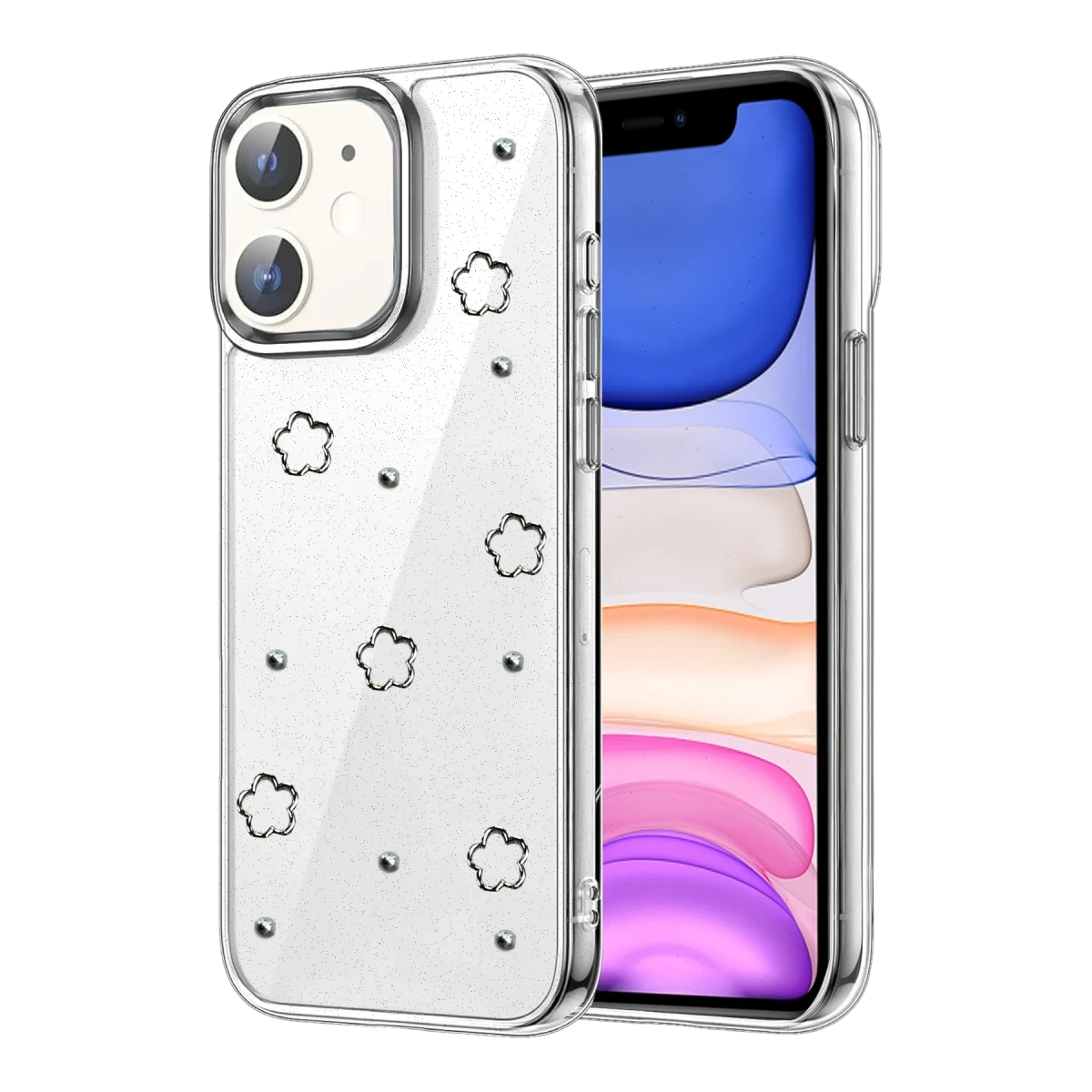 Apple iPhone 11 Fiyonk Desenli Kapak - Desen 2