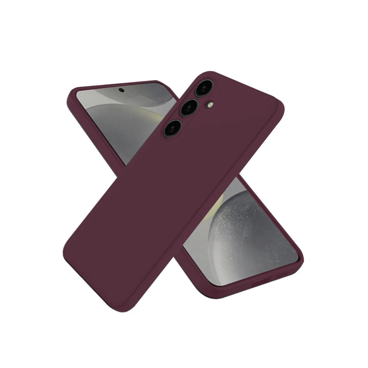 Samsung Galaxy A56 Kılıf First Silikon - Mürdüm