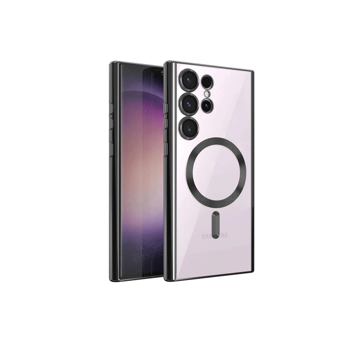 Samsung Galaxy S24 Ultra Kılıf Kross Magneticsafe Kapak - Siyah