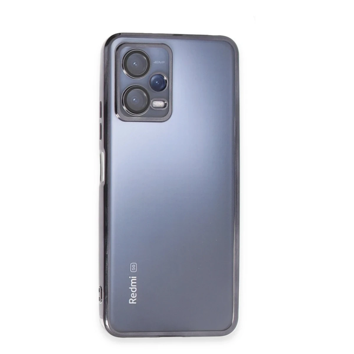 Xiaomi Redmi Note 12 Pro 5G Kılıf Razer Lensli Silikon - Siyah