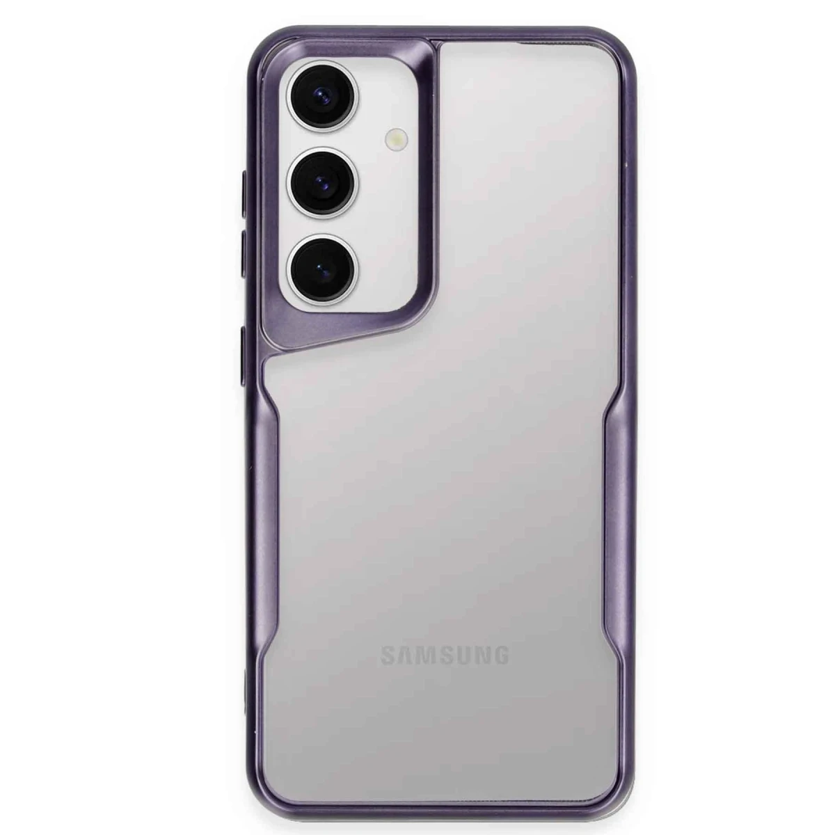 Samsung Galaxy S24 Kılıf Boyi Silikon Kapak - Derin Mor
