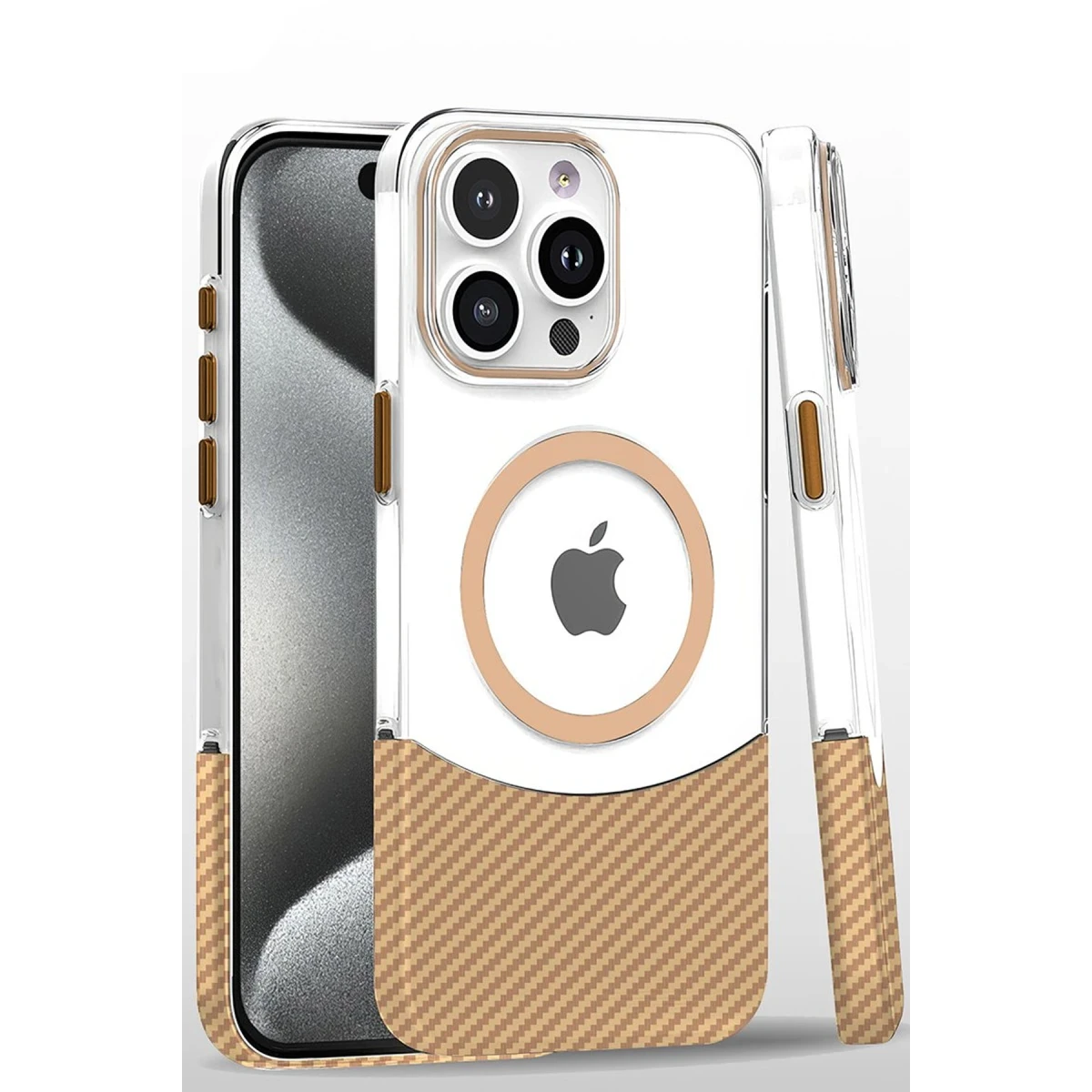 Joko Apple iPhone 16 Pro Carbon Puzzle Magsafe Kapak - Desert