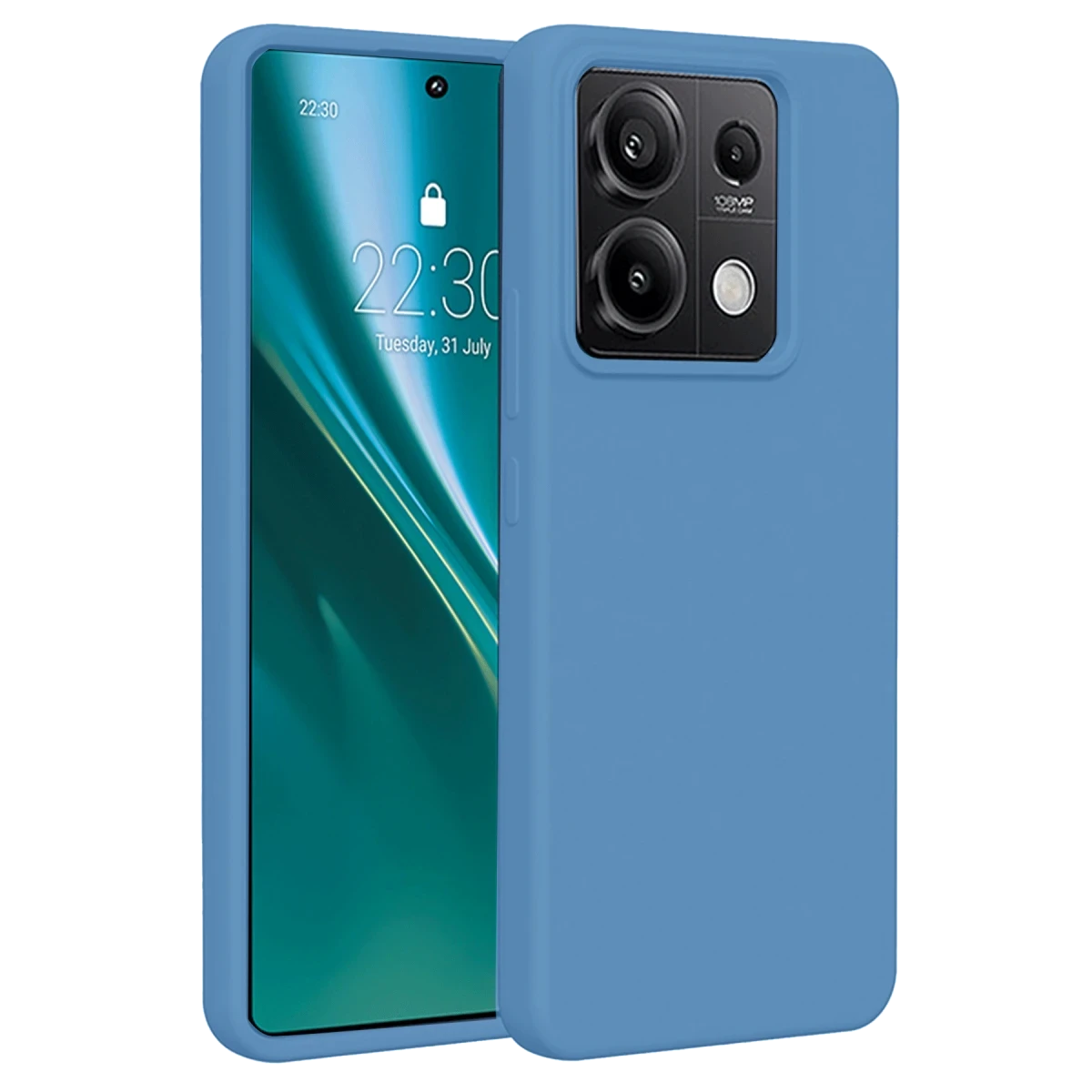 Xiaomi Redmi Note 13 Pro 5G Kılıf First Silikon - Mavi