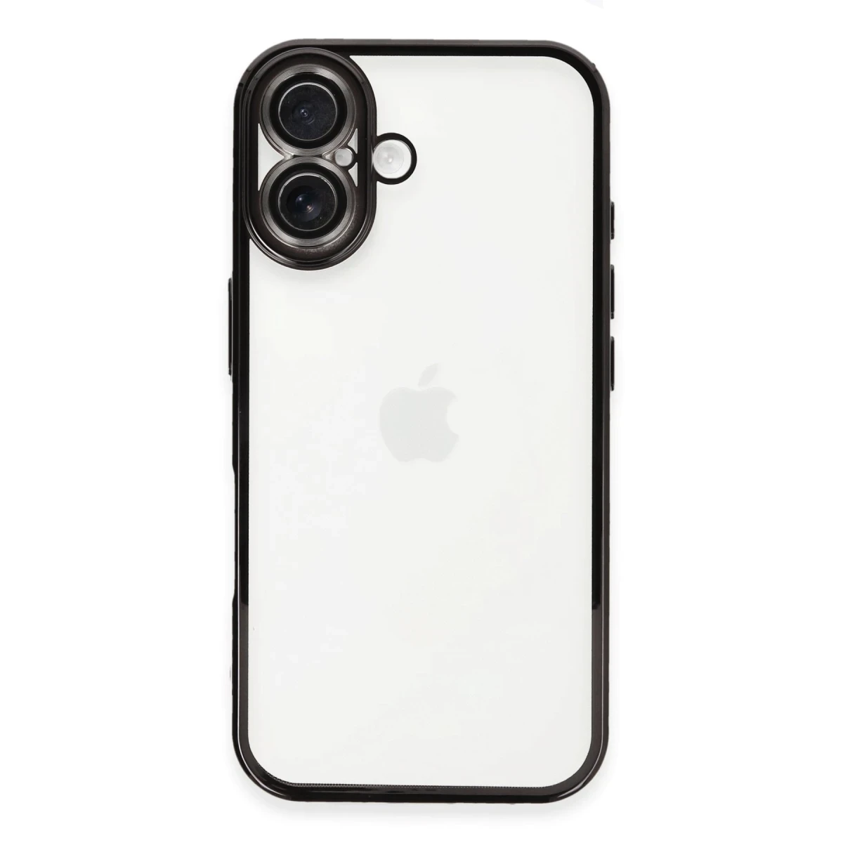 Apple iPhone 16 Kılıf Razer Lensli Silikon - Siyah