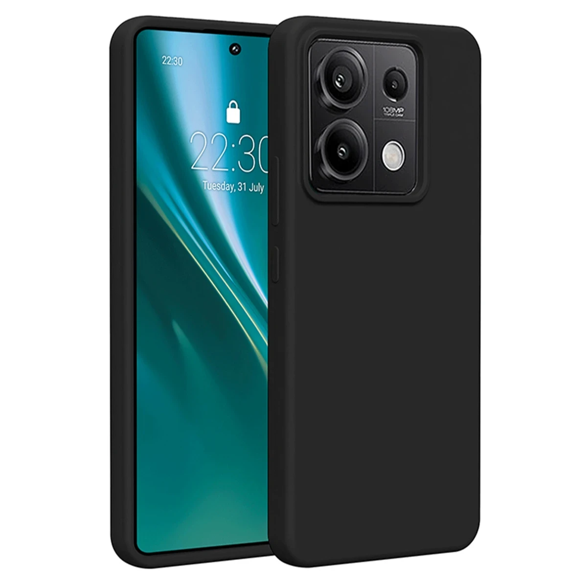 Xiaomi Redmi Note 13 Pro 4G Kılıf First Silikon - Siyah