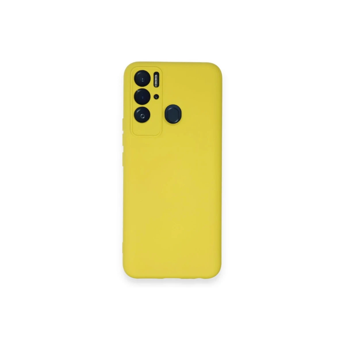 Tecno Pova Neo Kılıf Nano içi Kadife Silikon - Sarı