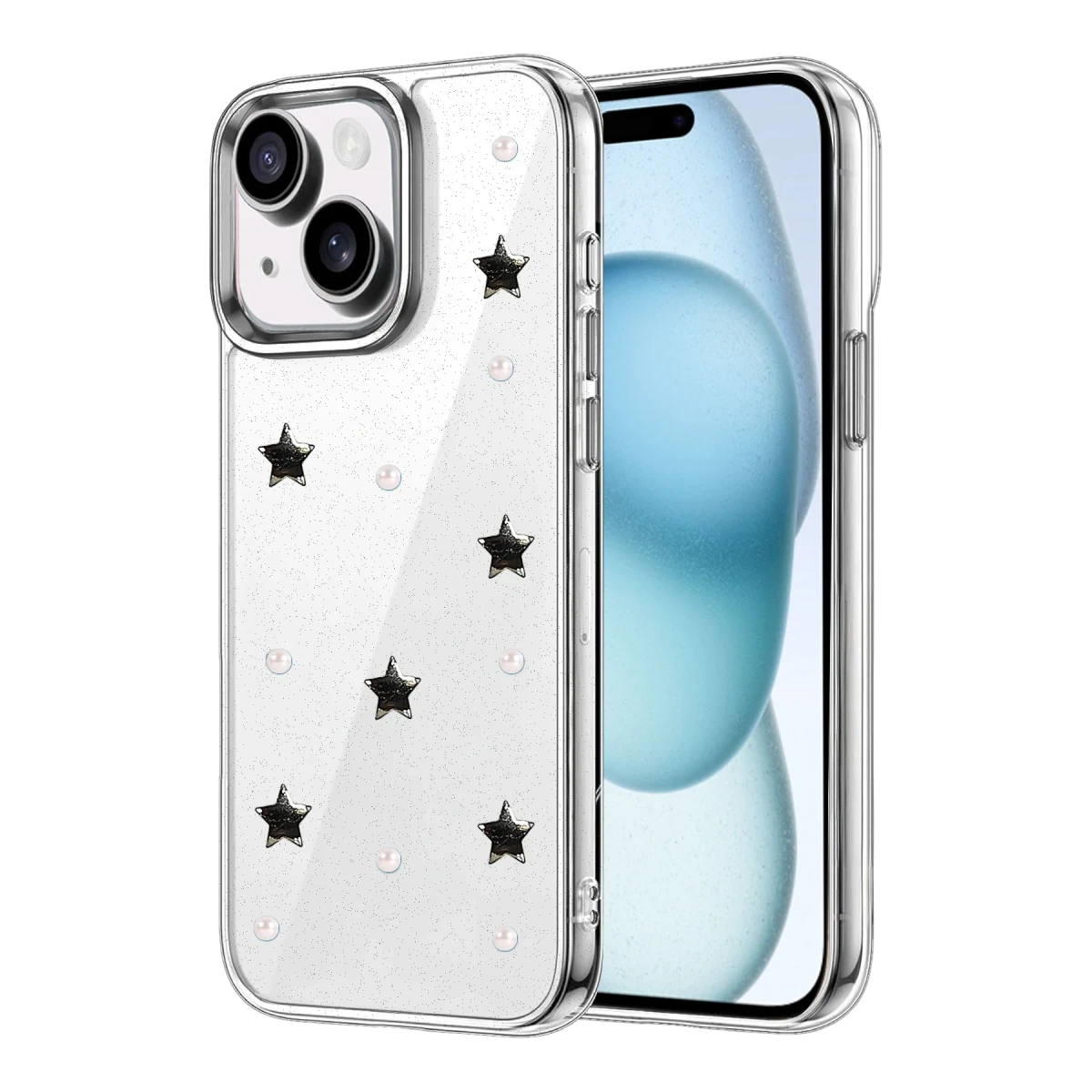 Apple iPhone 15 Fiyonk Desenli Kapak - Desen 7