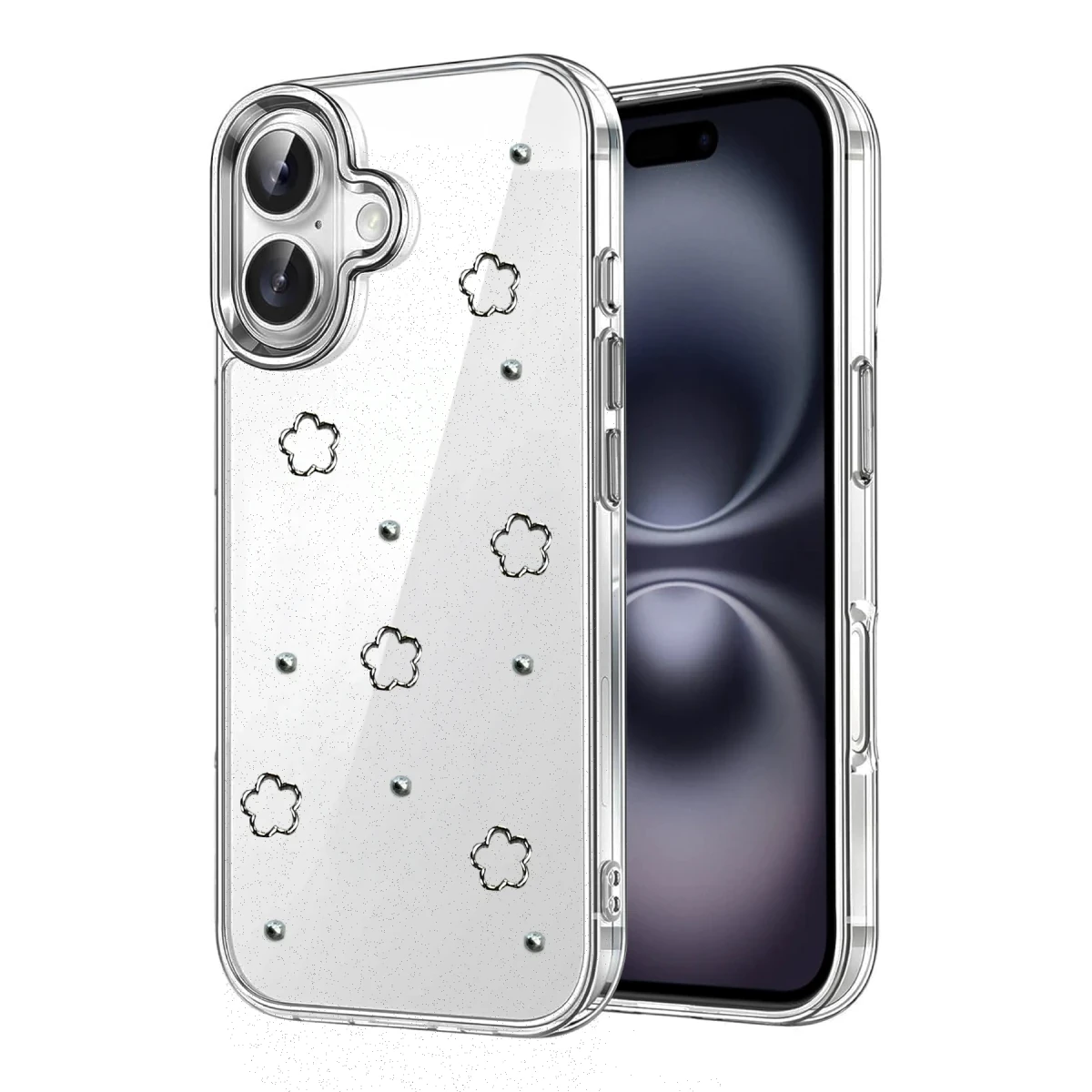 Apple iPhone 16 Fiyonk Desenli Kapak - Desen 2