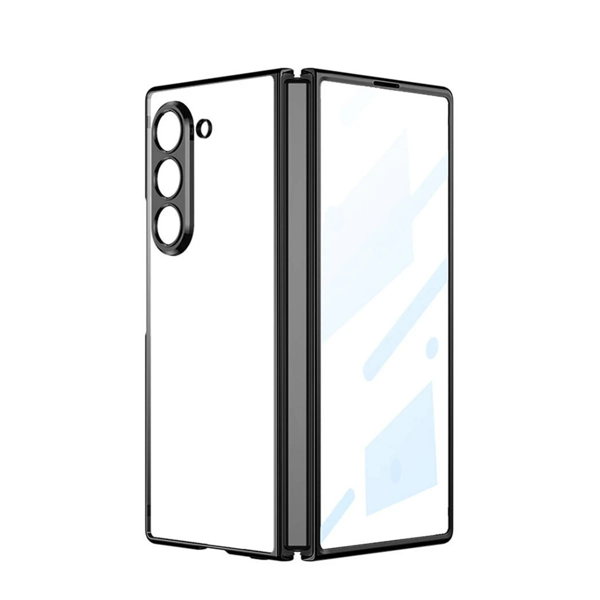 Samsung Galaxy Z Fold 5 Kılıf Fold Element Kapak - Siyah