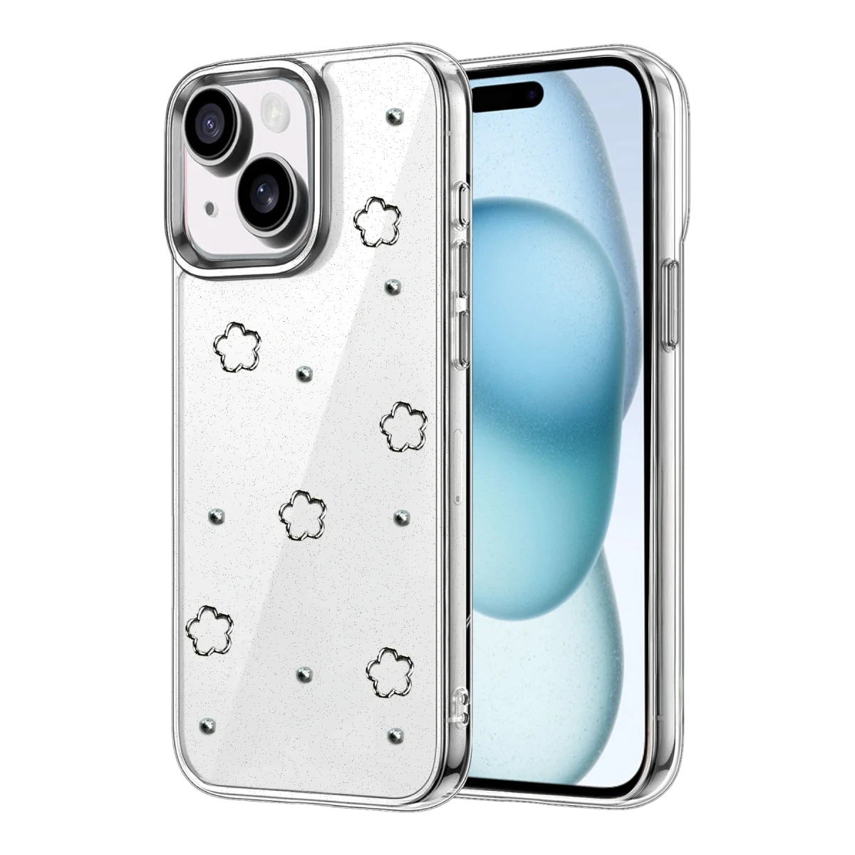 Apple iPhone 15 Fiyonk Desenli Kapak - Desen 2