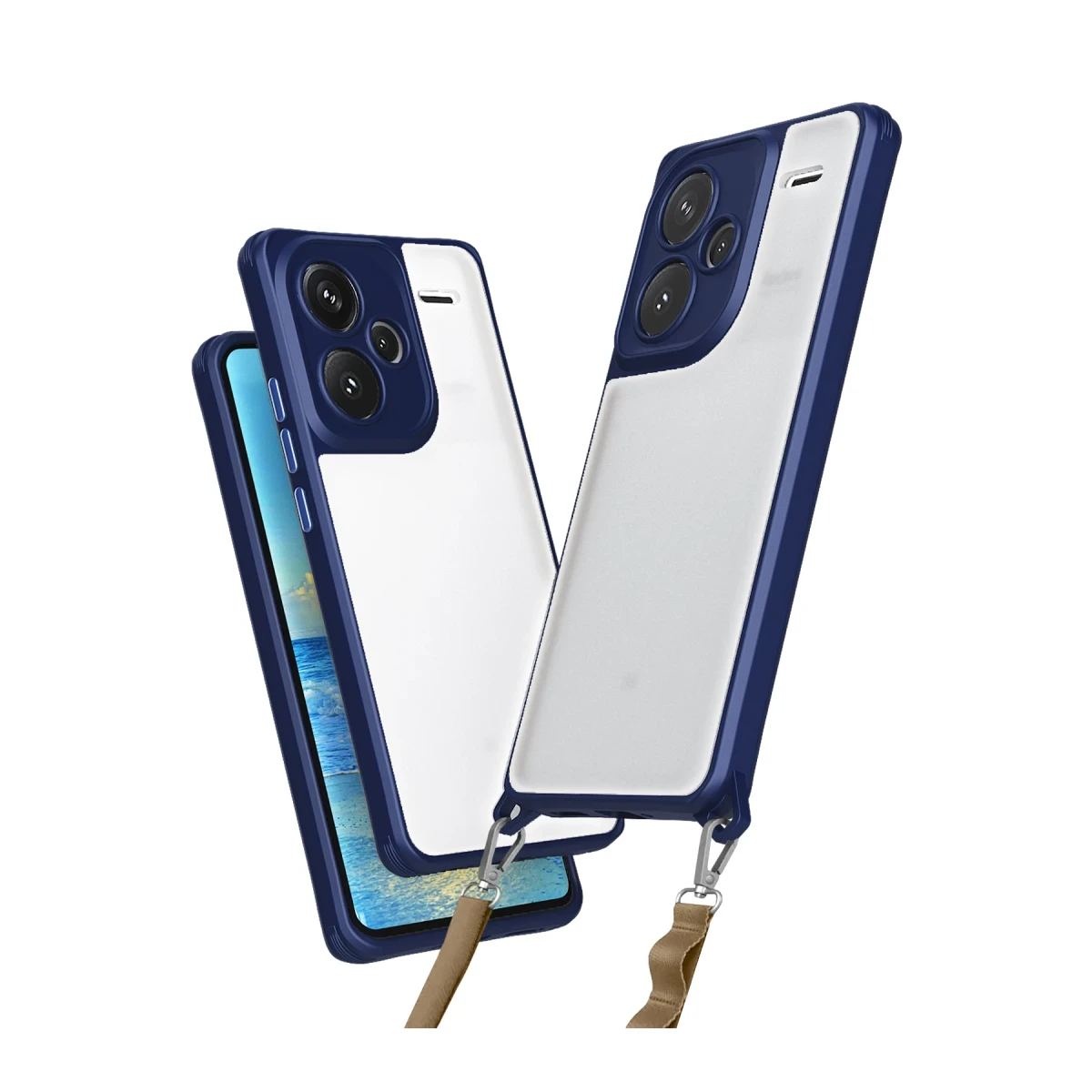 Xiaomi Redmi Note 13 Pro Plus Kılıf Penta Silikon Kılıf - Lacivert