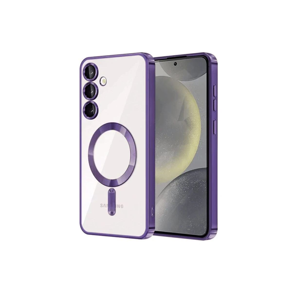 Samsung Galaxy S23 Kılıf Kross Magneticsafe Kapak - Mor