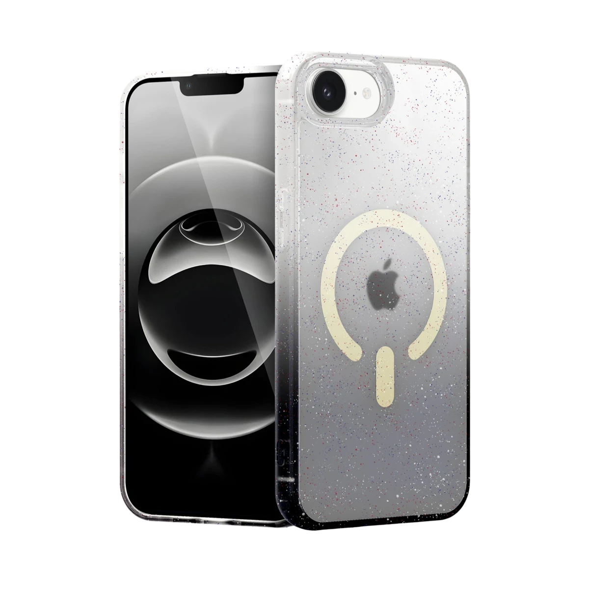 Apple iPhone 16E Pummel Shiny Magsafe Kapak - Siyah