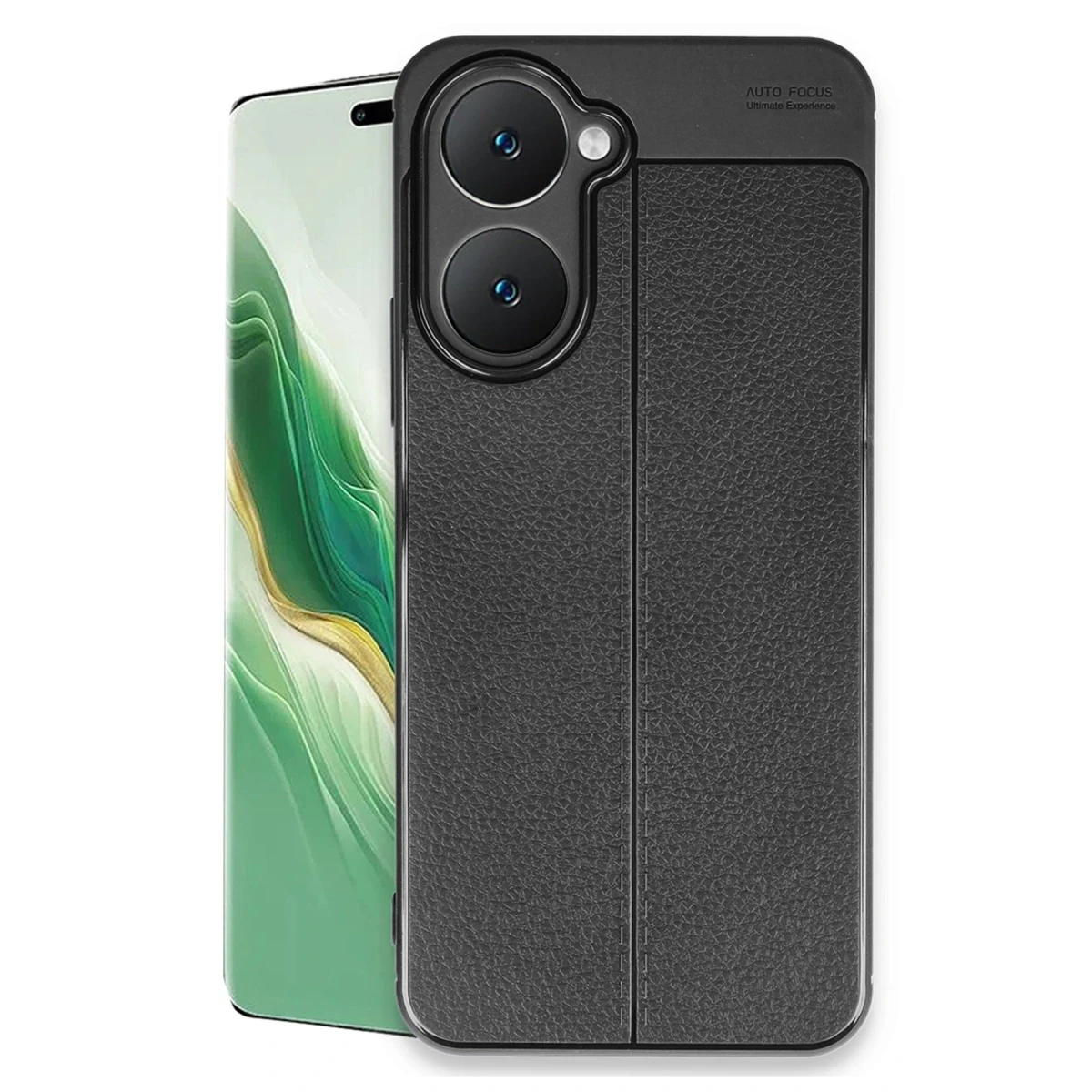 Vivo Y18 Kılıf Auto Focus Kapak - Siyah