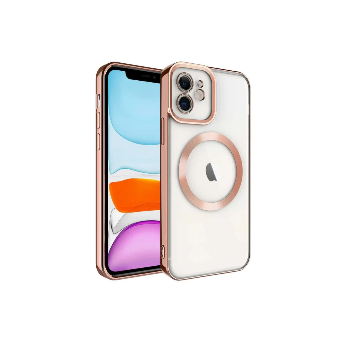 Apple iPhone 11 Kılıf Kross Magneticsafe Kapak - Rose
