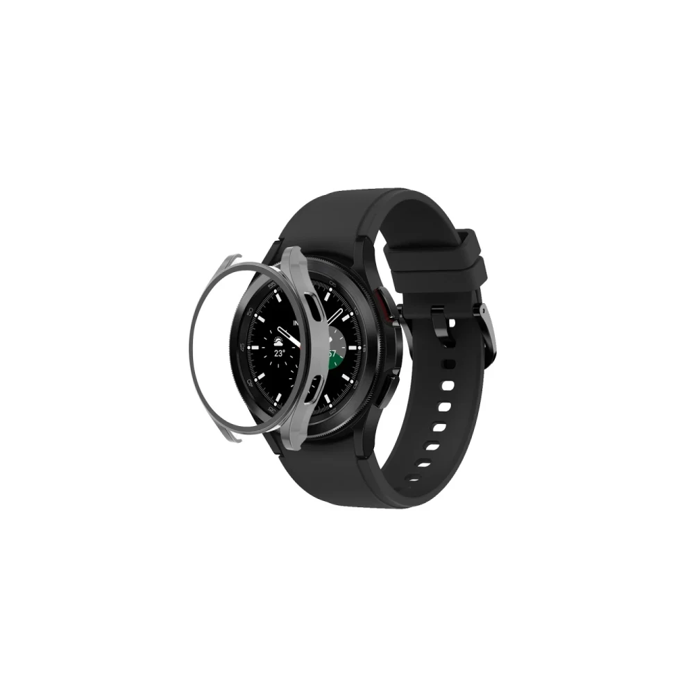 Watch 5 Pro 45mm Wall Camlı Kasa Ekran Koruyucu - Uzay Grisi
