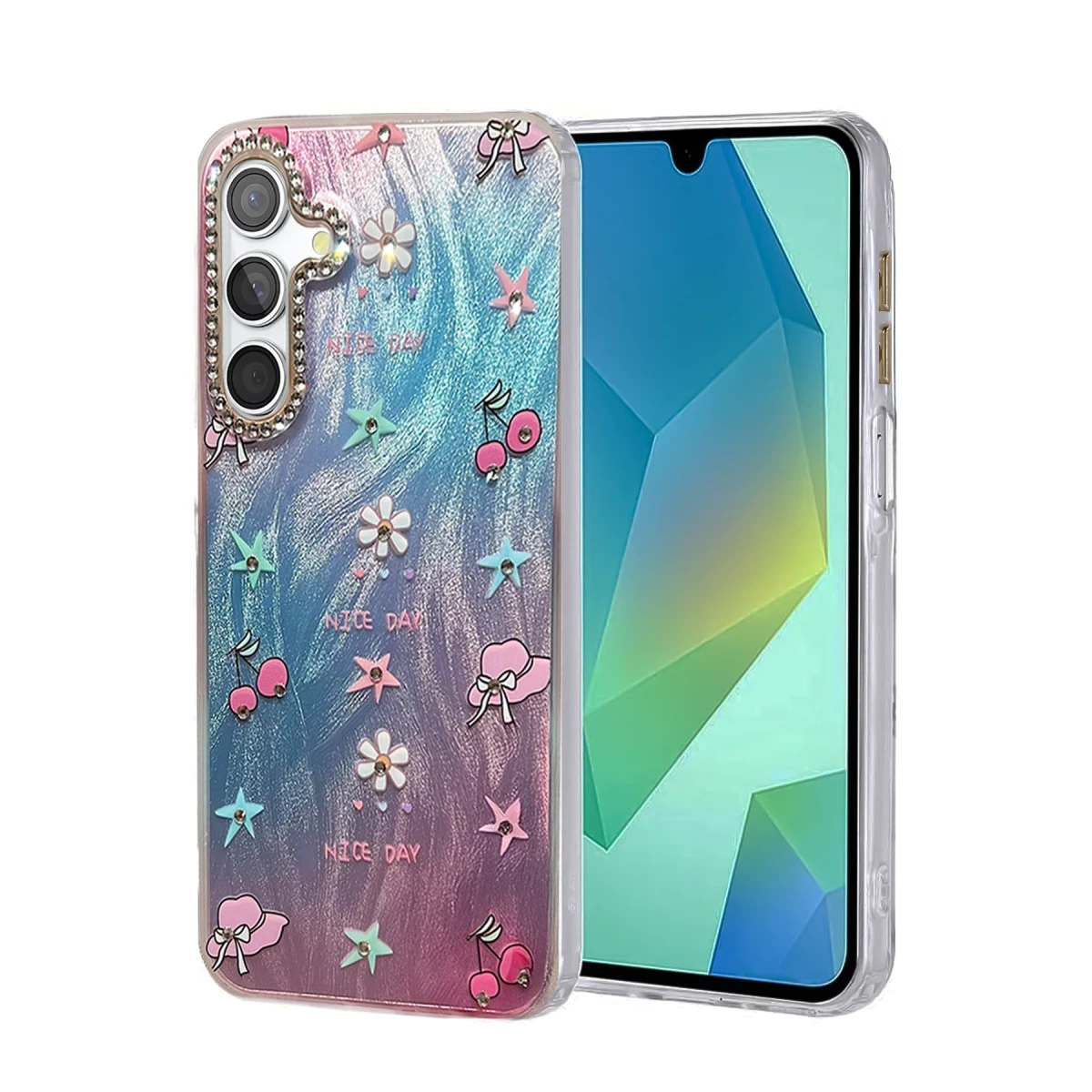 Samsung Galaxy S24 FE Kılıf Blade Aynalı Desenli Kapak - Desen 4