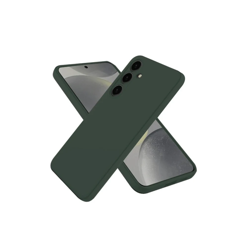 Samsung Galaxy A26 Kılıf Nano içi Kadife Silikon - Koyu Yeşil