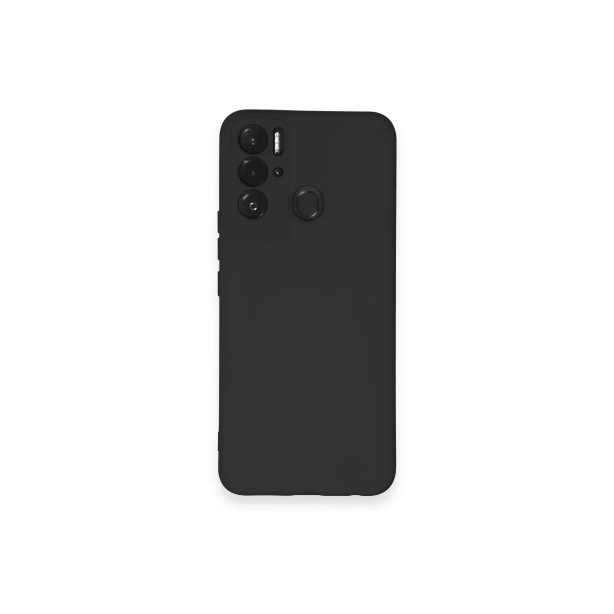 Tecno Pova Neo Kılıf Nano içi Kadife Silikon - Siyah