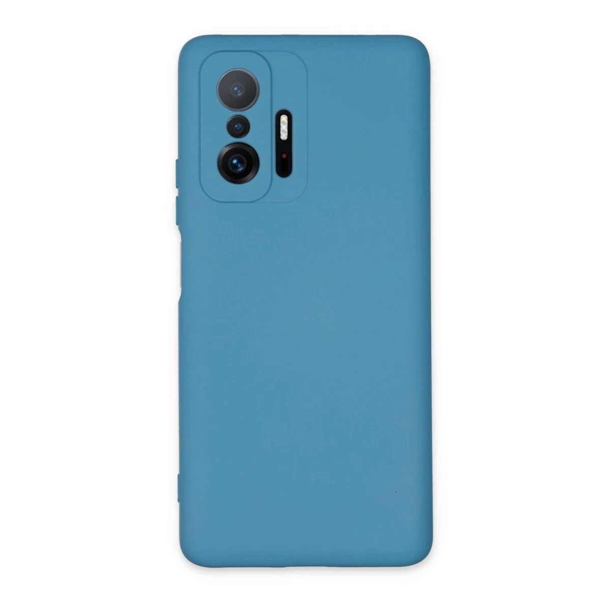 Xiaomi Mi 11T Pro Kılıf Nano içi Kadife Silikon - Mavi
