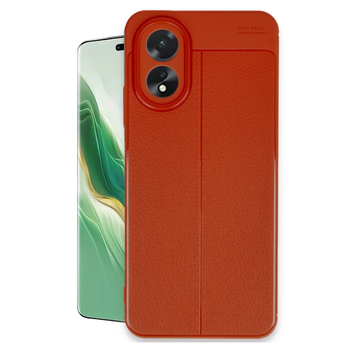 Oppo A38 Kılıf Auto Focus Kapak - Kırmızı
