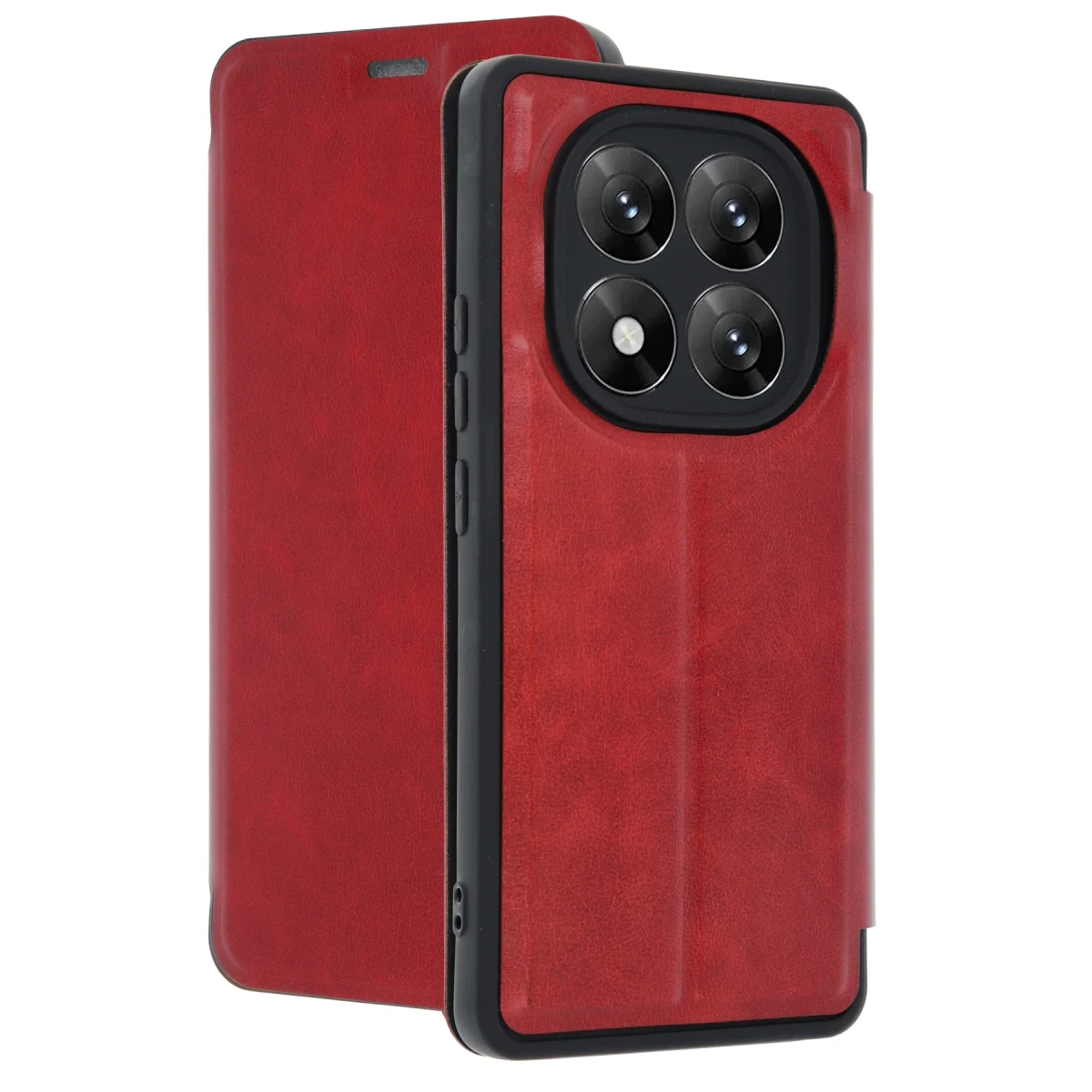 Xiaomi Redmi Note 14 Pro 5G Kılıf Flip Cover - Kırmızı