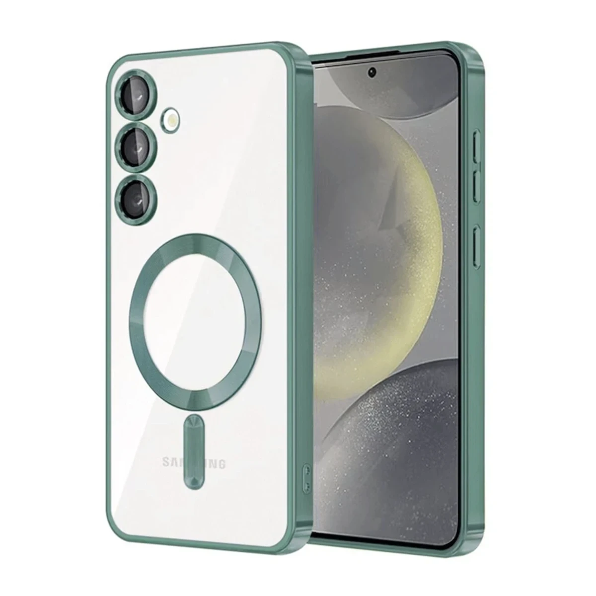 Samsung Galaxy A54 5G Kross Magneticsafe Kapak - Koyu Yeşil
