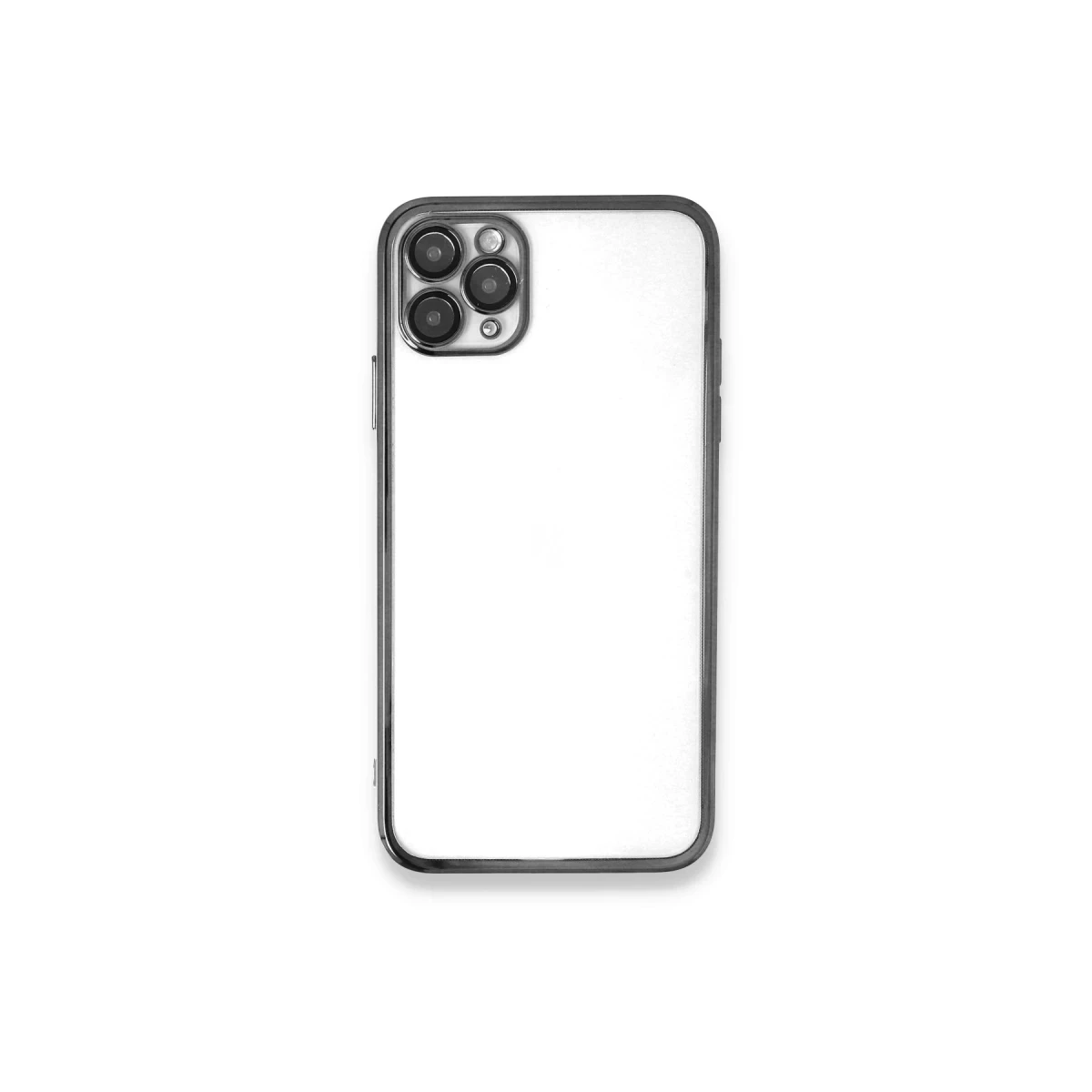 Apple iPhone 11 Pro Kılıf Razer Lensli Silikon - Gümüş