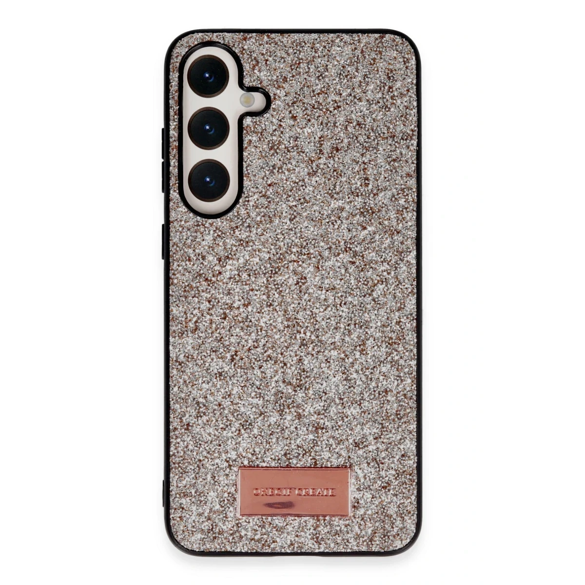 Onegif Samsung Galaxy A55 5G Bright Simli Kapak - Gold