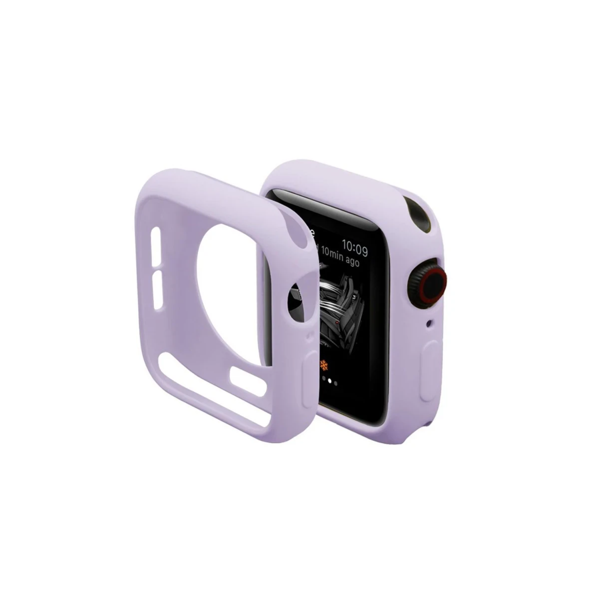 Apple Watch 42mm Silikon Alt Kasa - Lila