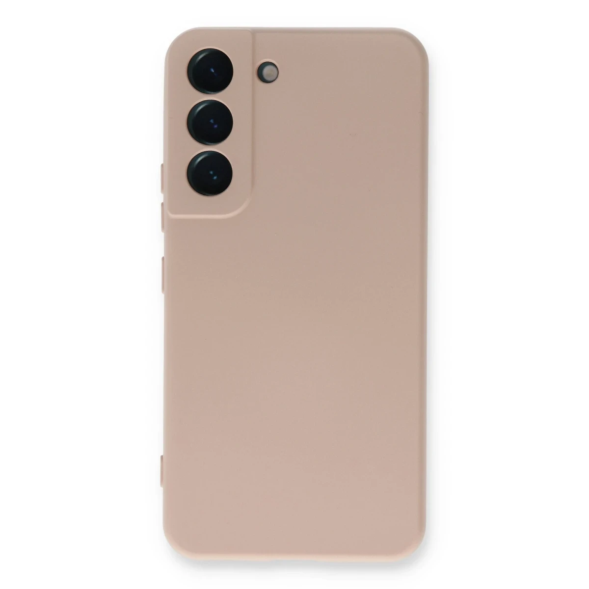 Samsung Galaxy S23 Kılıf Nano içi Kadife Silikon - Pudra