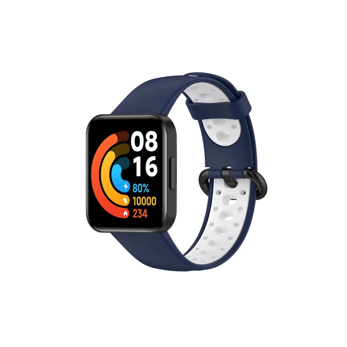 Xiaomi Redmi Watch 2 Spor Delikli Kordon - Lacivert-Beyaz