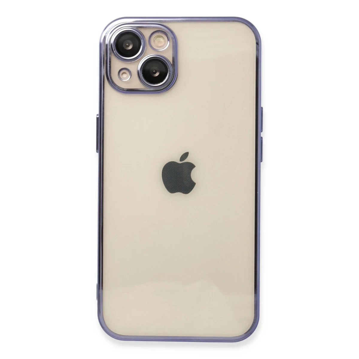 Apple iPhone 13 Kılıf Razer Lensli Silikon - Mor