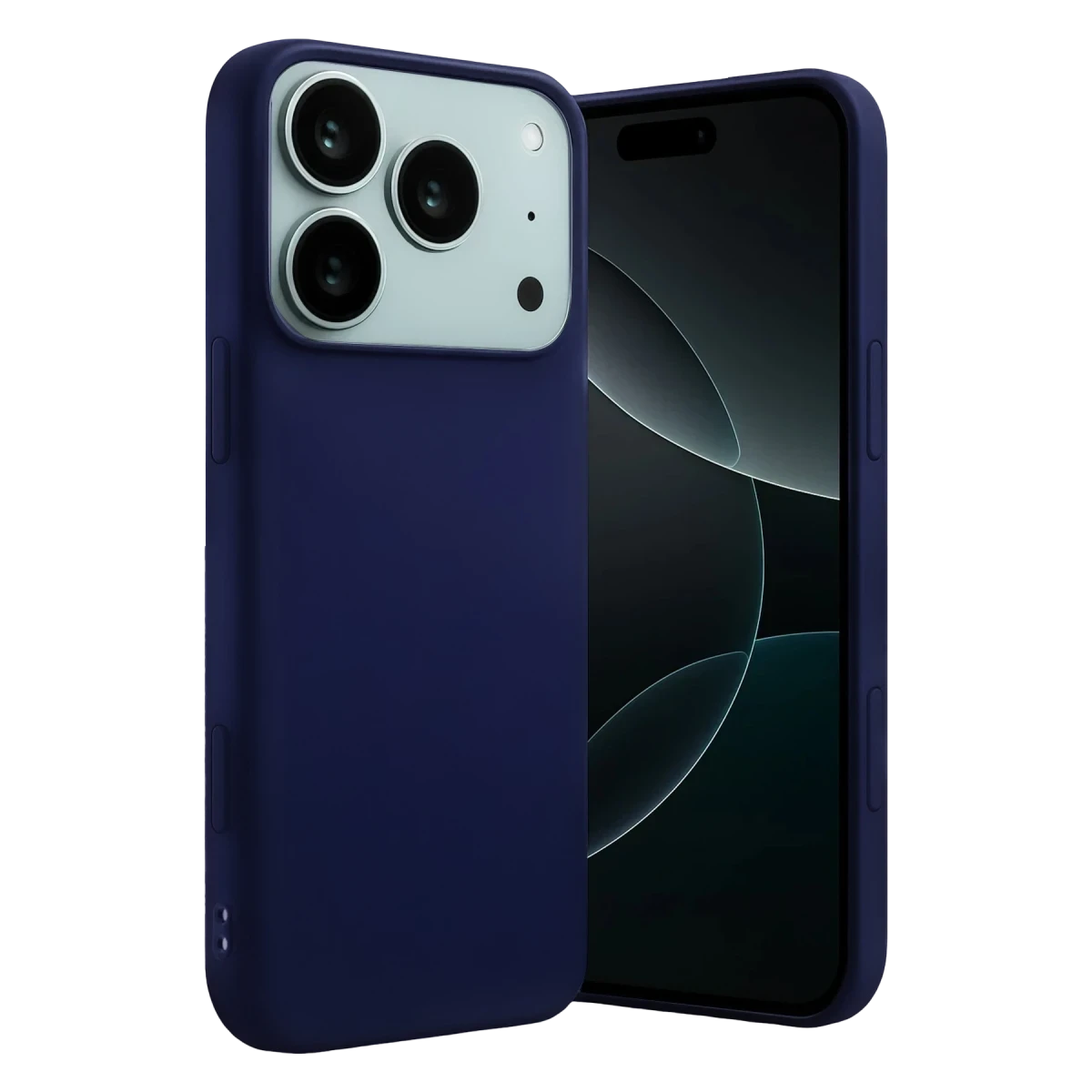 Apple iPhone 17 Pro Nano içi Kadife Silikon - Lacivert