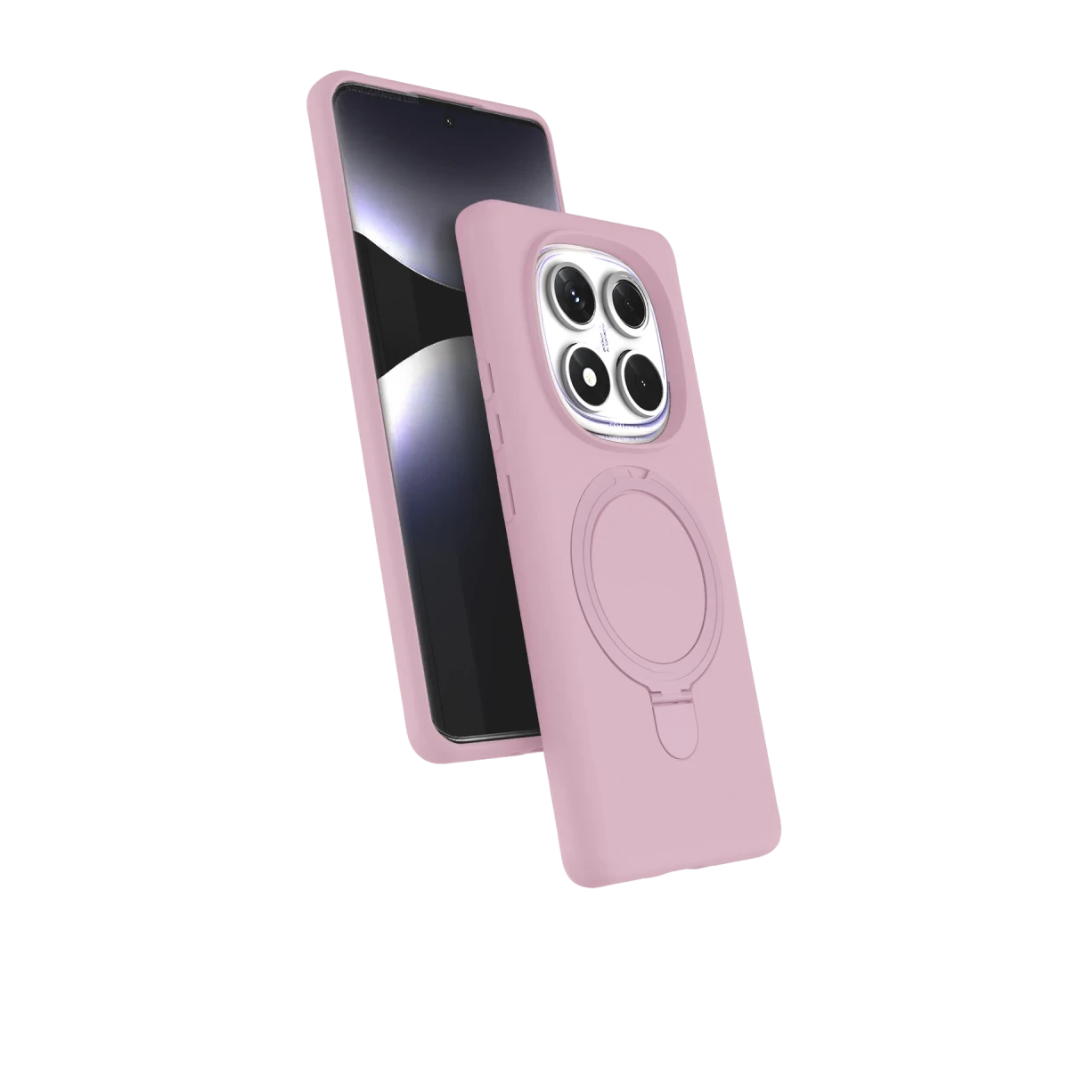Xiaomi Redmi Note 14 Pro 4G Regal Magsafe Standlı Kapak - Açık Pembe