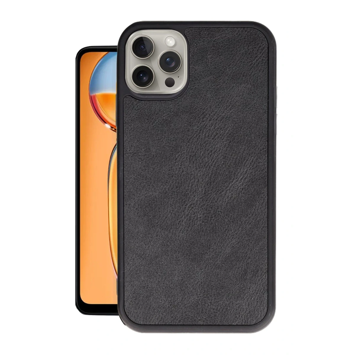 Apple iPhone 14 Pro Max Kılıf Aras Deri Kapak - Siyah