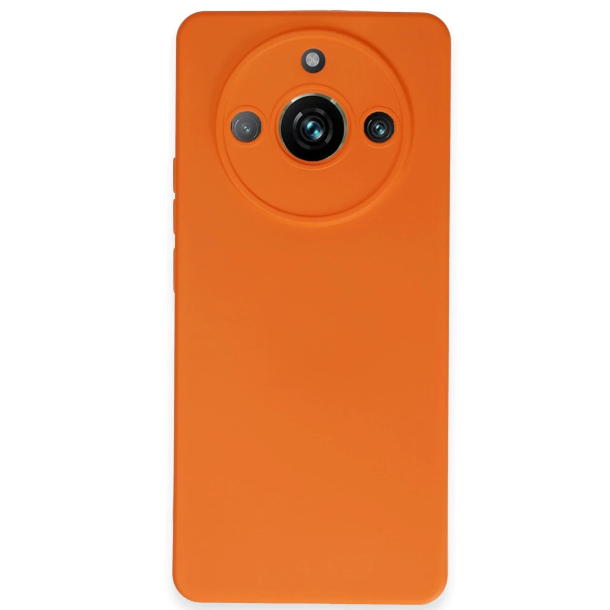 Realme 11 Pro Kılıf Nano içi Kadife Silikon - Turuncu