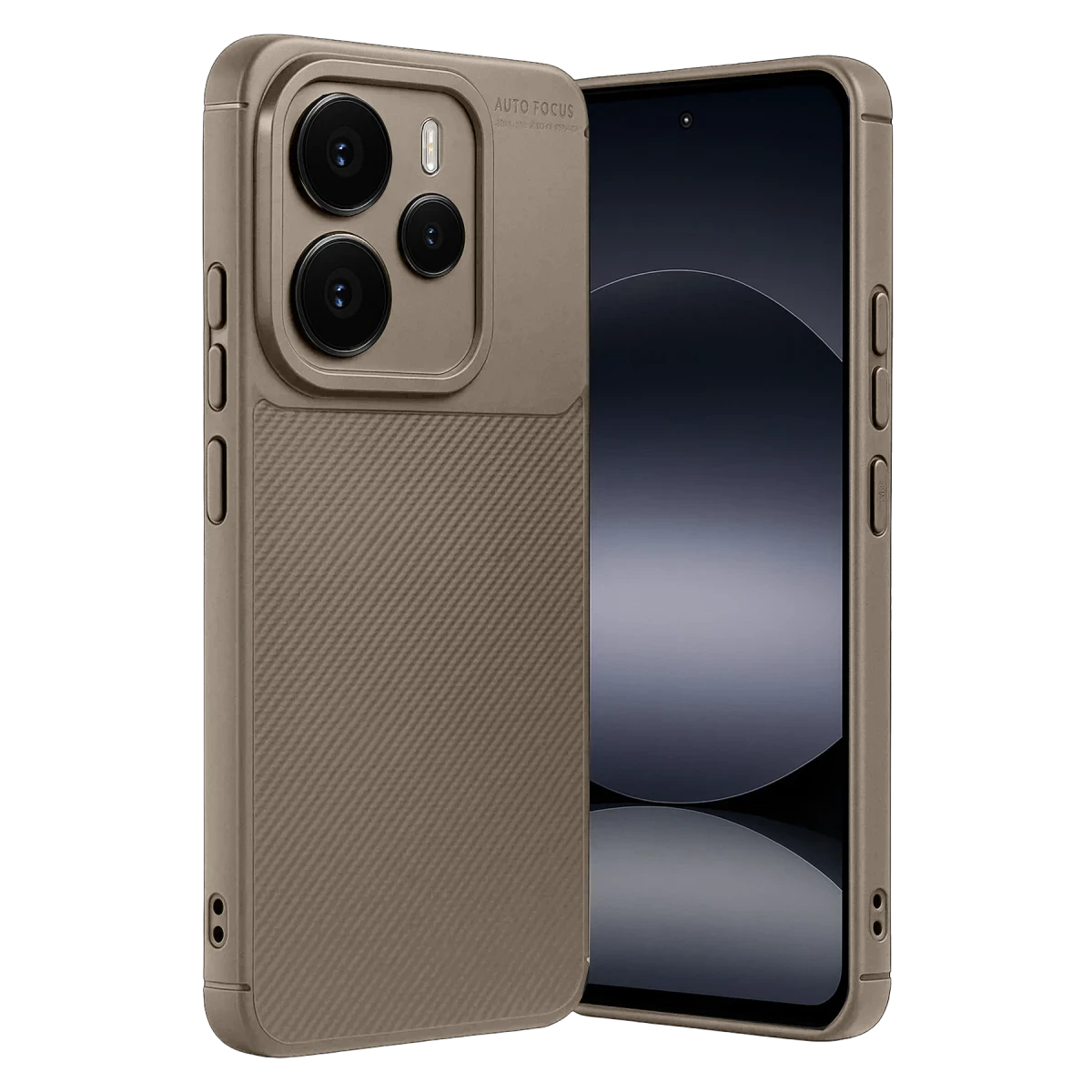 Xiaomi Note 14 5G Auto Focus Karbon Kapak - Kahverengi