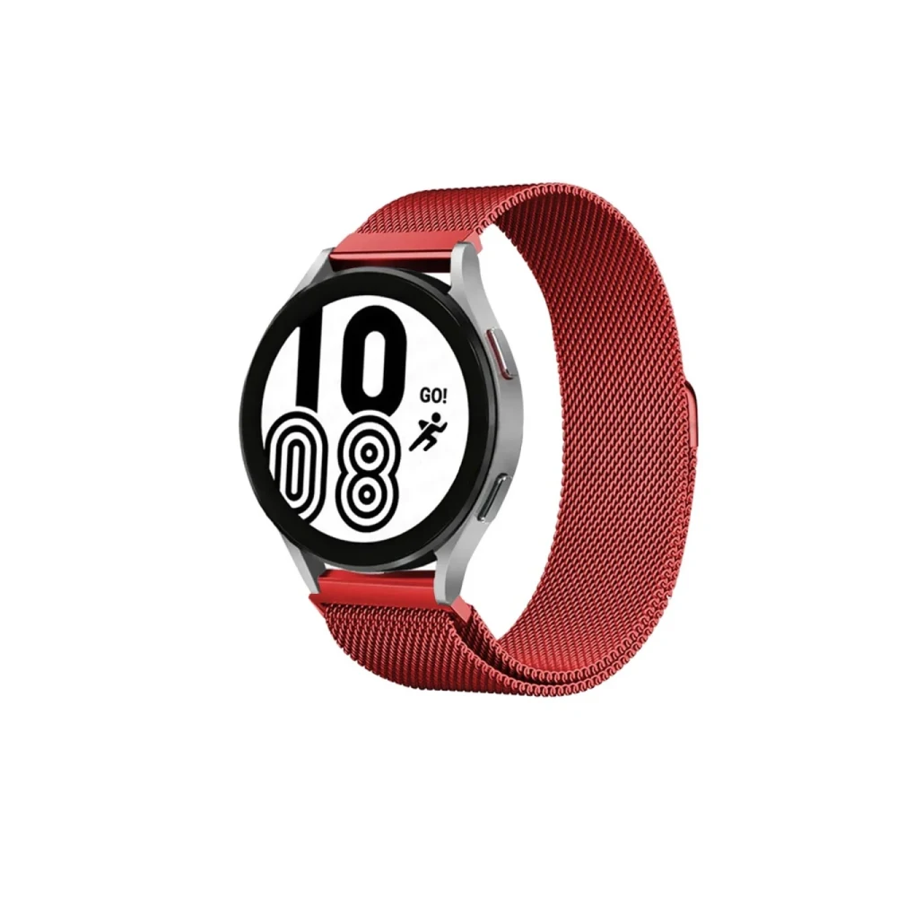 Watch 20mm Metal Mıknatıslı Kordon - Kırmızı