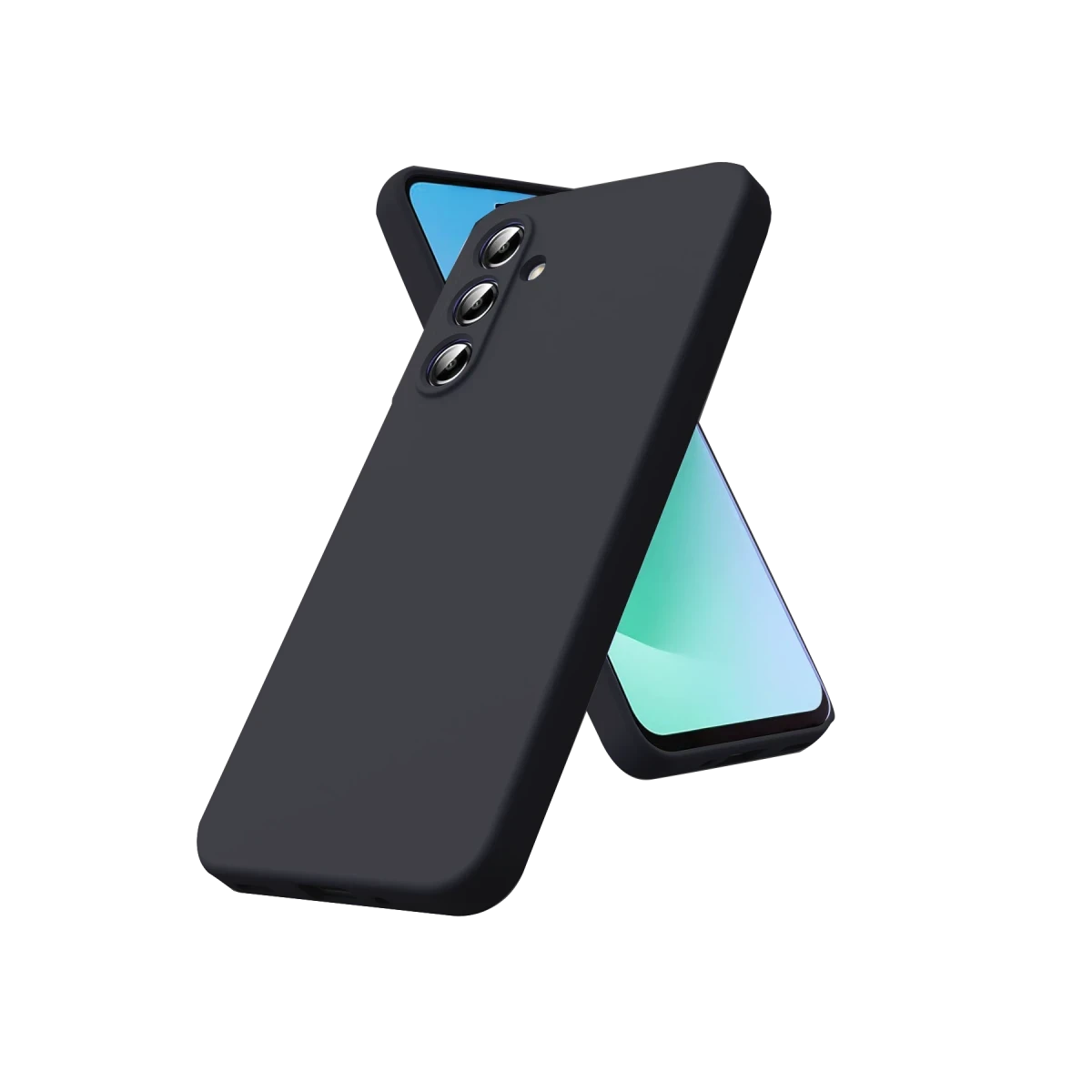 Samsung Galaxy S25 FE Nano içi Kadife Silikon - Siyah