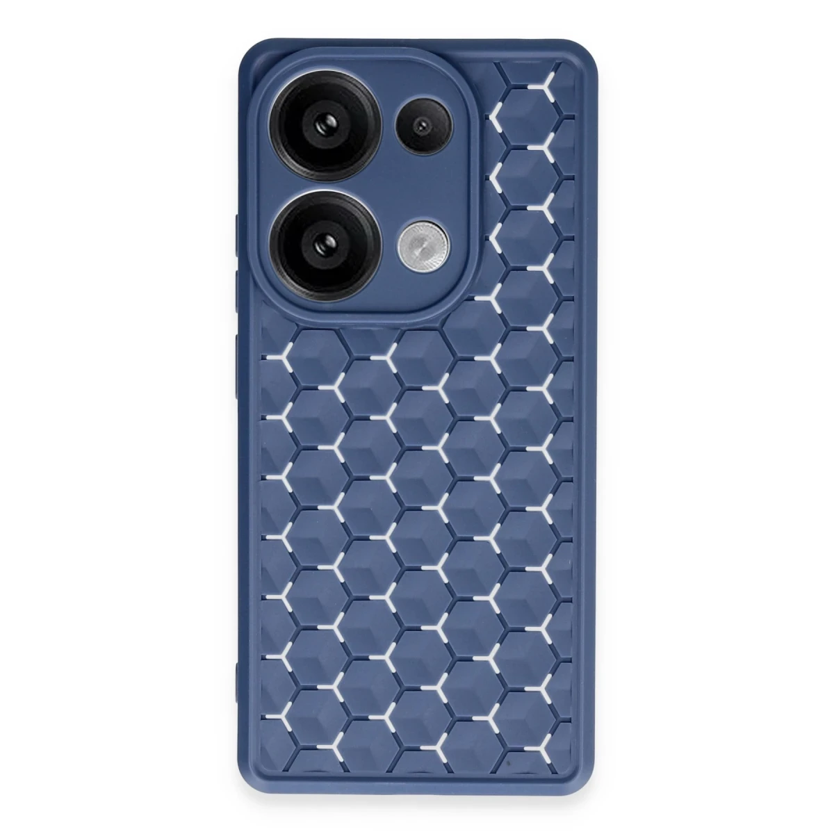 Realme C65 Kılıf Petek Silikon Kapak - Lacivert