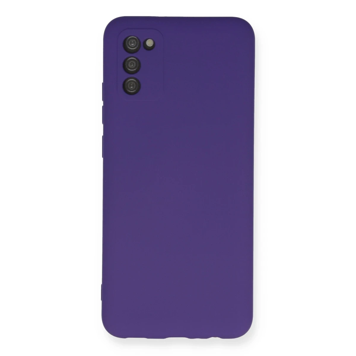 Samsung Galaxy A03S Kılıf Nano içi Kadife Silikon - Mor