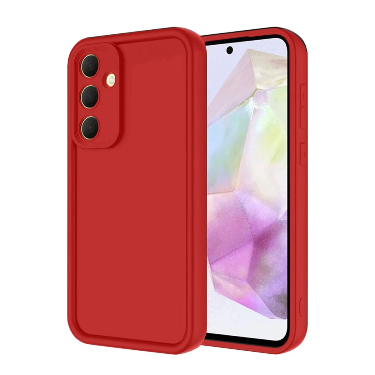 Samsung Galaxy A16 5G Kılıf Viera Silikon - Kırmızı