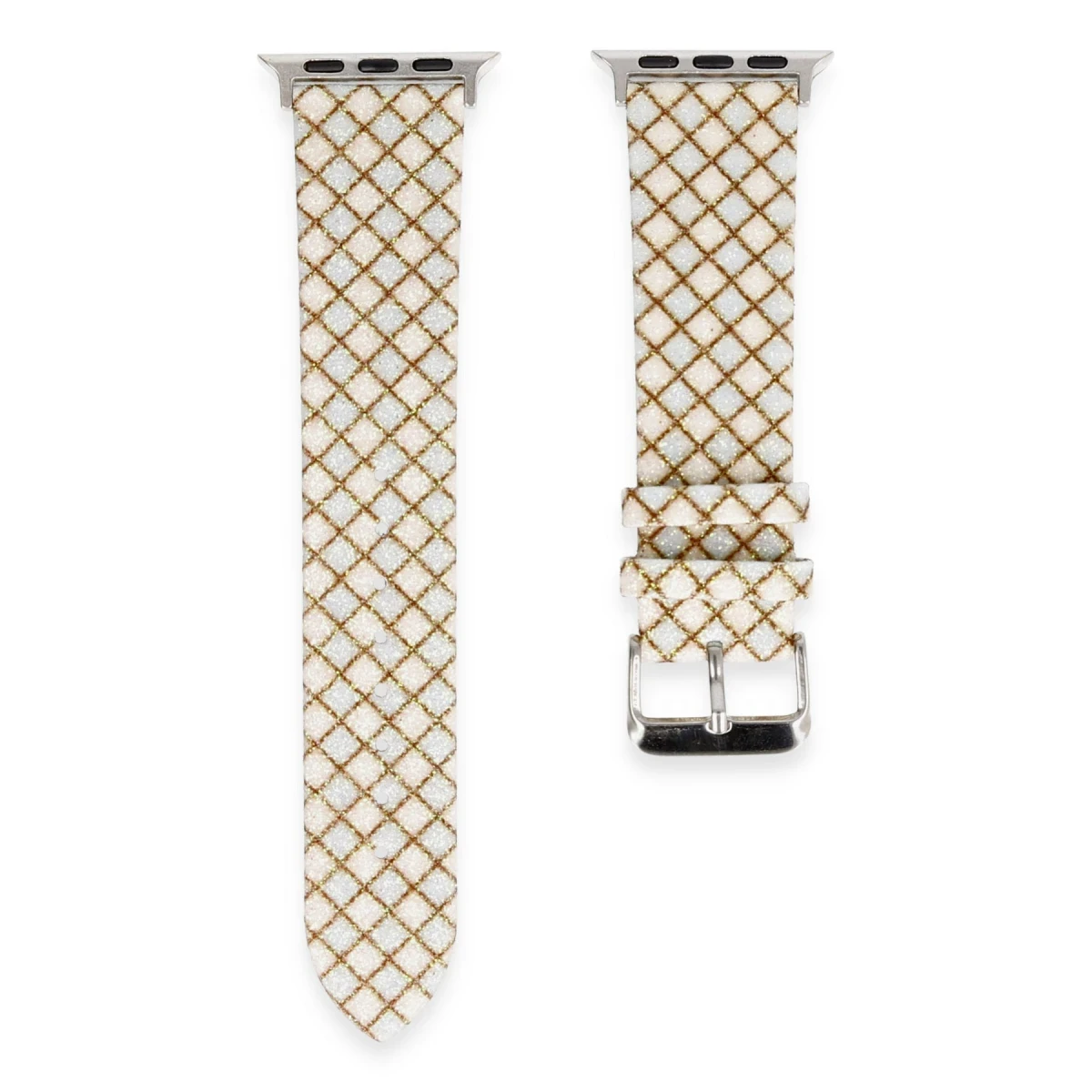 Apple Watch 42mm Karo Motif Kordon - Mavi